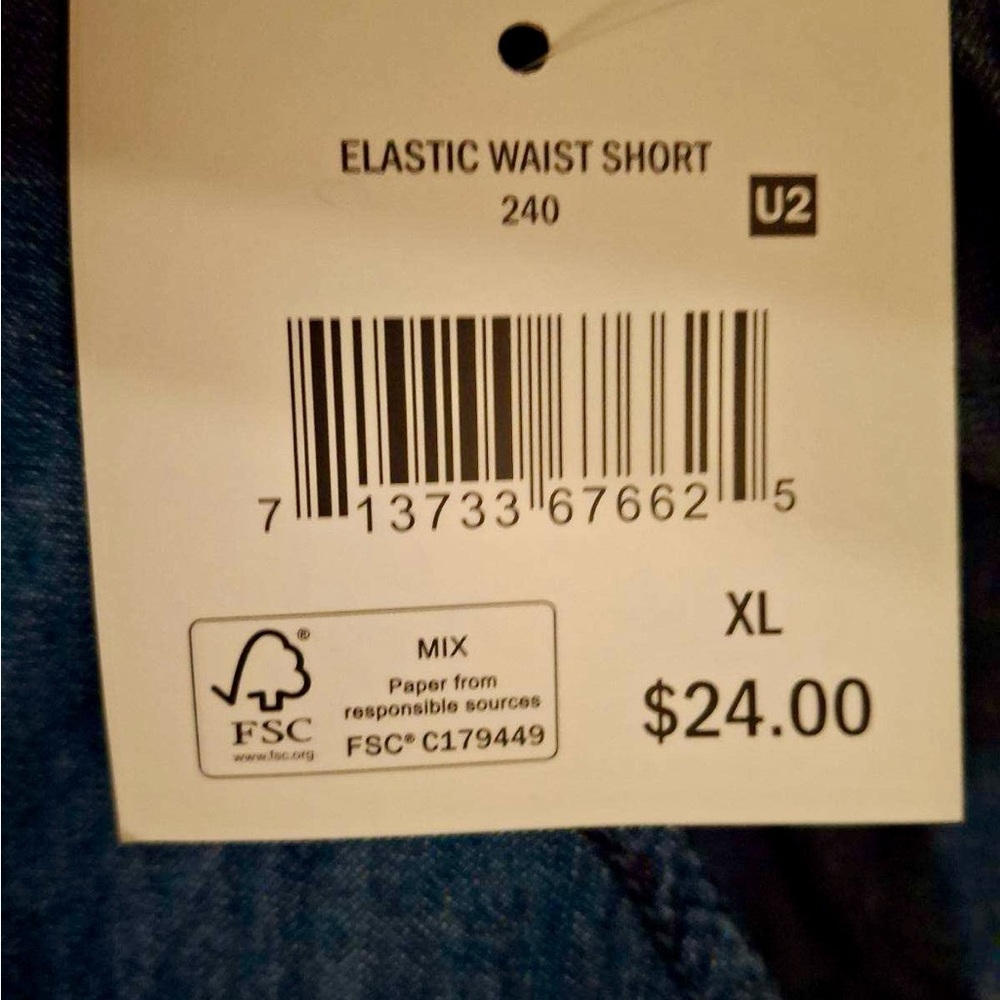 Falls Creek, XL,Women's Blue Denim Shorts, NWT - Picture 6 of 6
